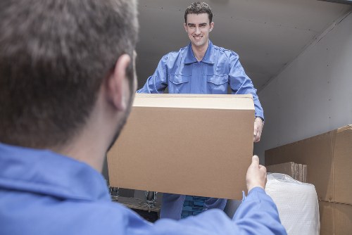 Moving truck prepared for a local house move in Enfield