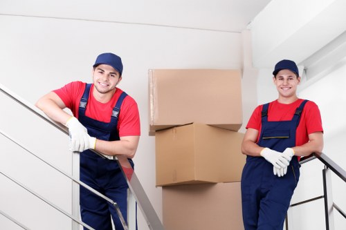 Commercial moving team handling office relocation in Enfield