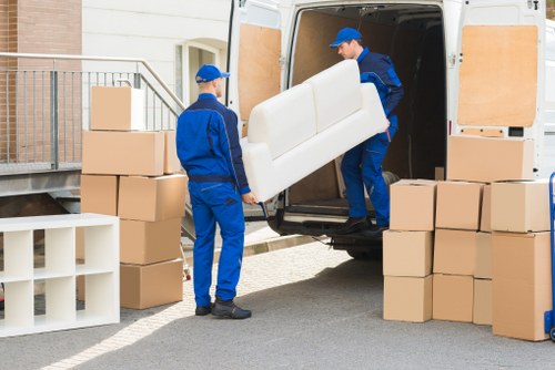Packing and preparation for a man and van job in Enfield