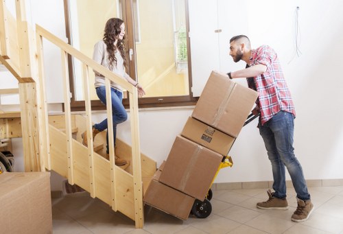 Local removals van serving a property in Enfield