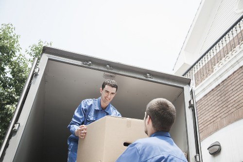Careful furniture loading during a home move in Enfield