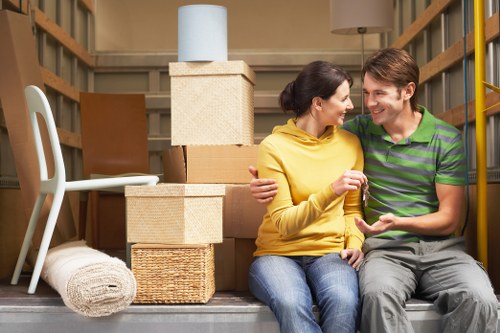 Commercial removals preparation for an Enfield business move