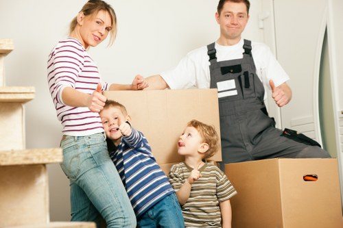 Local moving van prepared for collection and delivery across Enfield